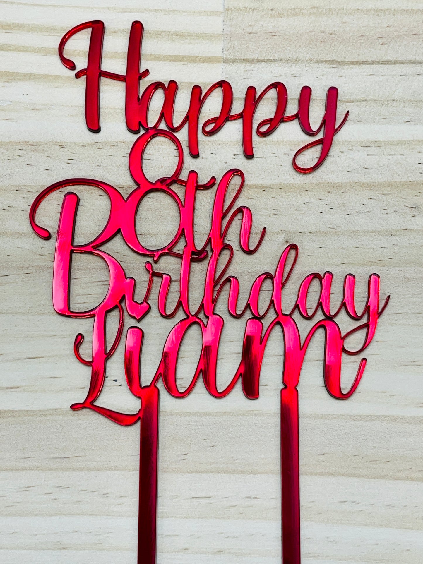 Birthday Cake topper - personalised