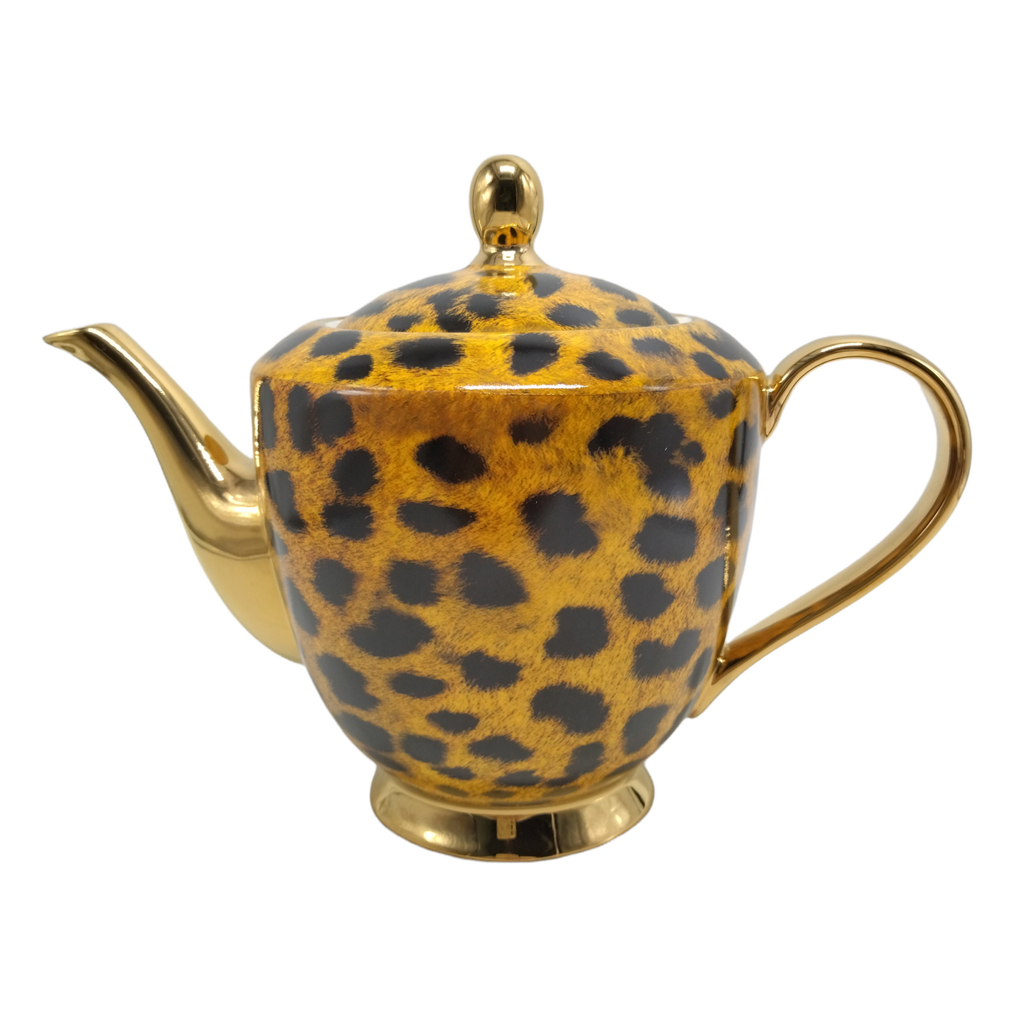LyndalT XL Leopard Print Teapot