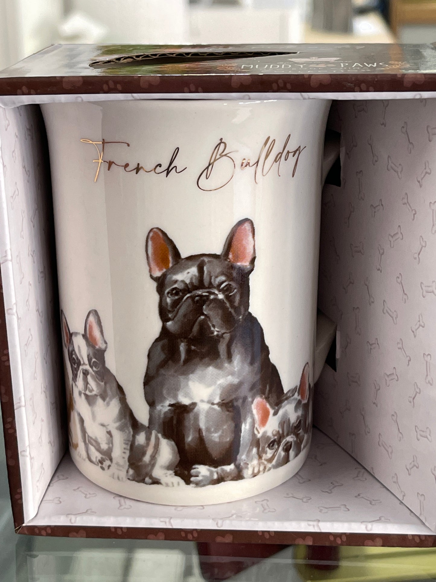 Mug Muddy Paws French Bulldog 360ml