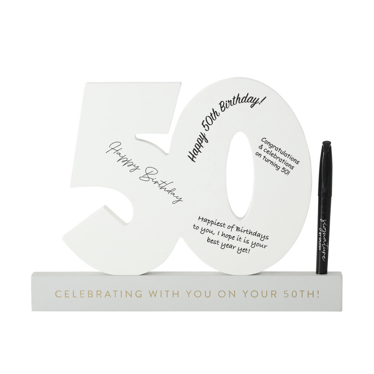Signature 50 Milestone Birthday number