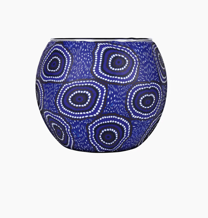 Aboriginal Desert waterholes Tealight Candle Holder