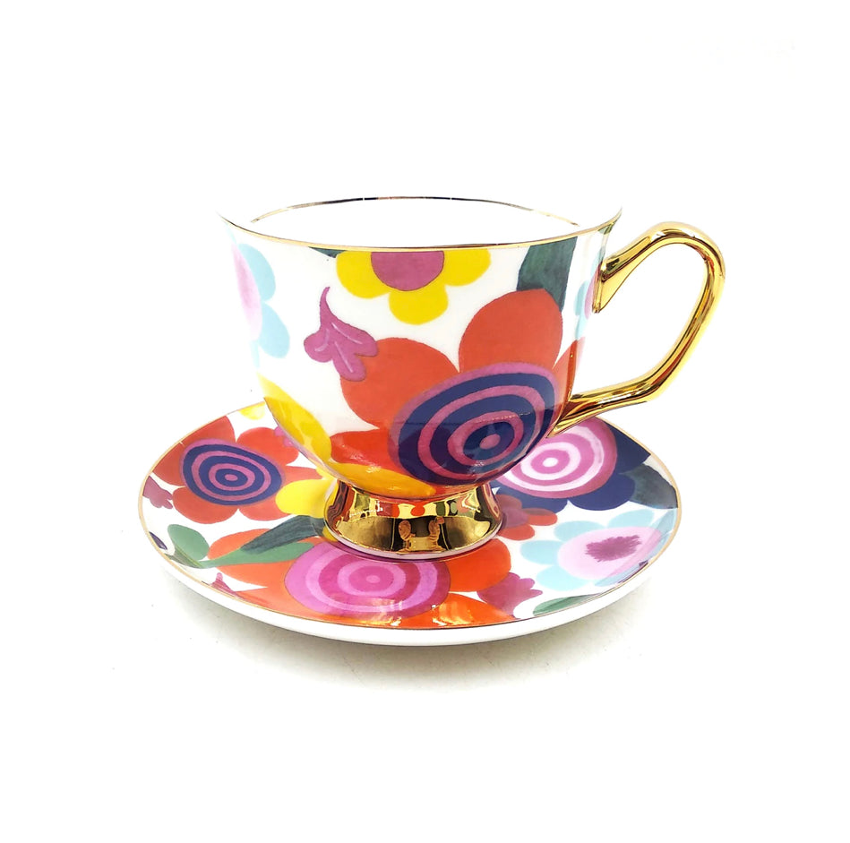 LyndalT - Flourish XL Teacup & Saucer 375ml