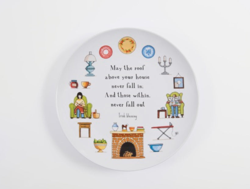 Safe & Sound - Large ceramic plate