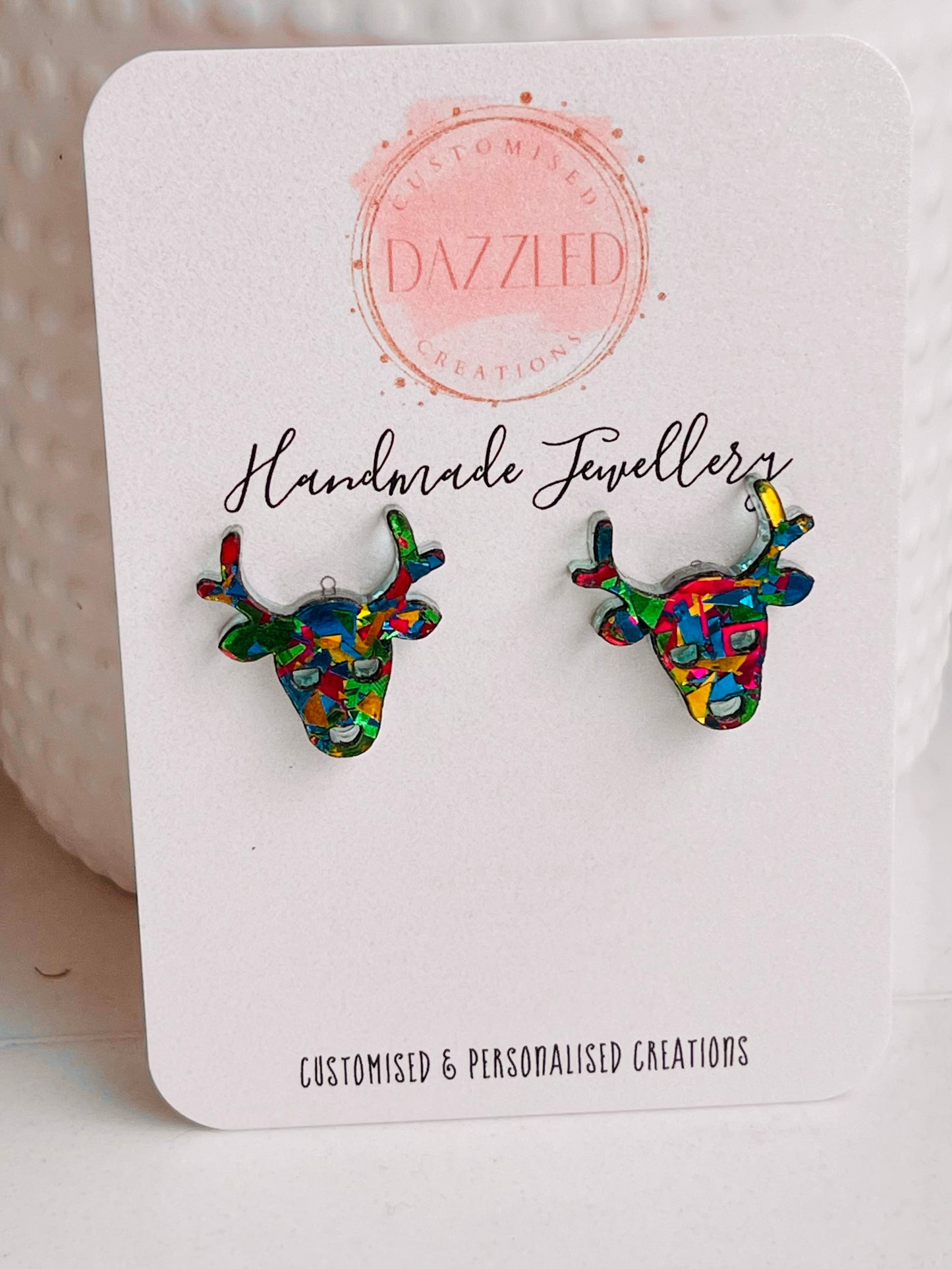 Christmas Reindeer Studs