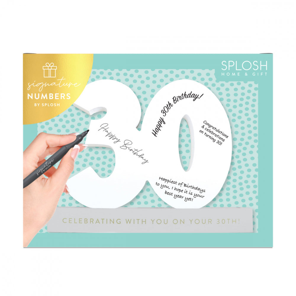 30 Birthday - Signature Number