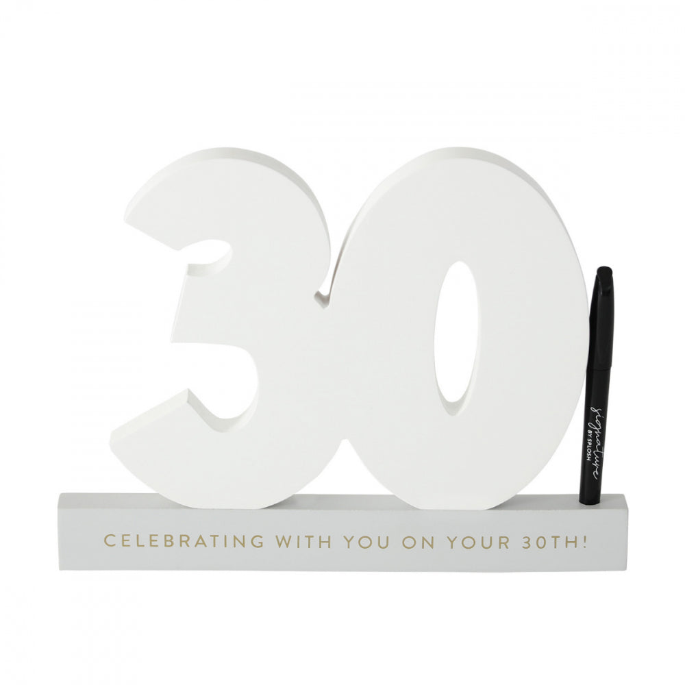30 Birthday - Signature Number