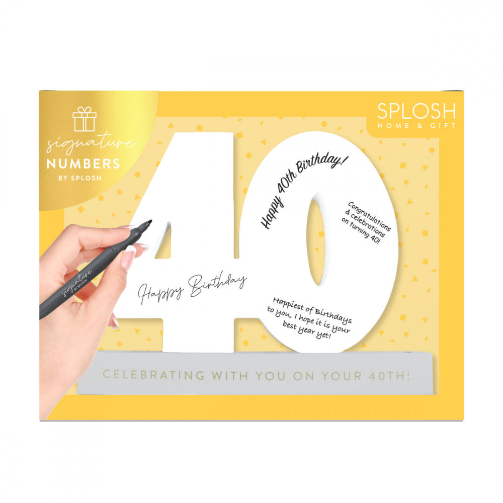 40 Birthday - Signature Number