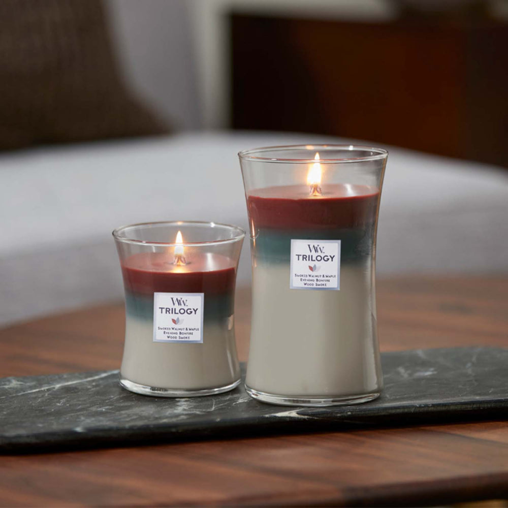 WoodWick Candle | Autumn Embers Trilogy | Large