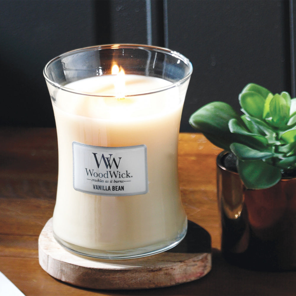 WoodWick Candle | Vanilla Bean | Medium