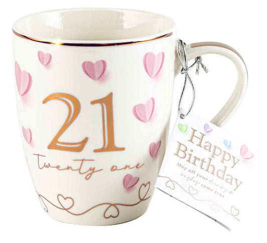 Sweet Heart Mug - 21st Birthday
