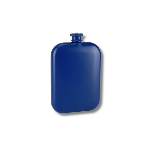 Blue Matte Hipflask