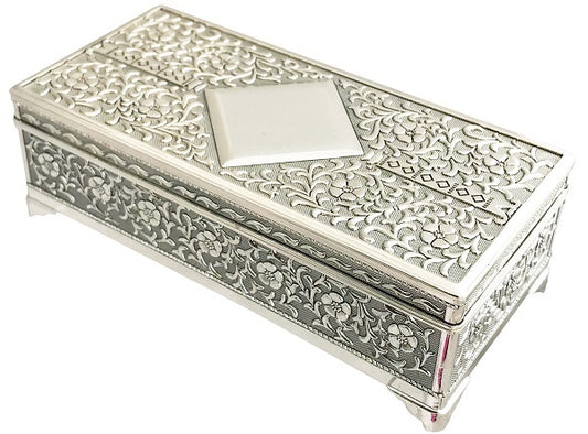 JEWEL BOX DIAMOND 9" SILVER PLATED