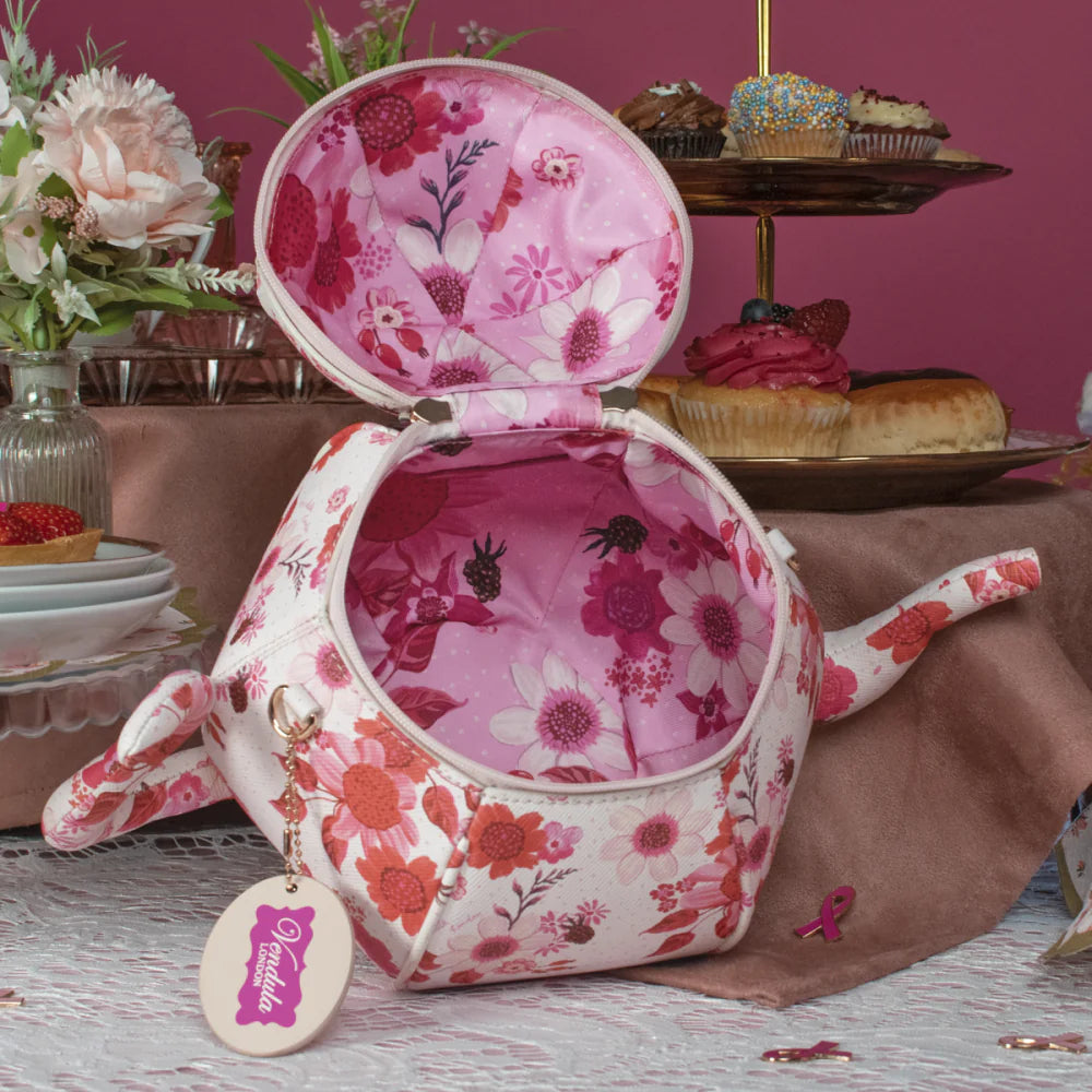 Perfectly Pink Afternoon Tea Bus Kitty Teapot | Vendula London