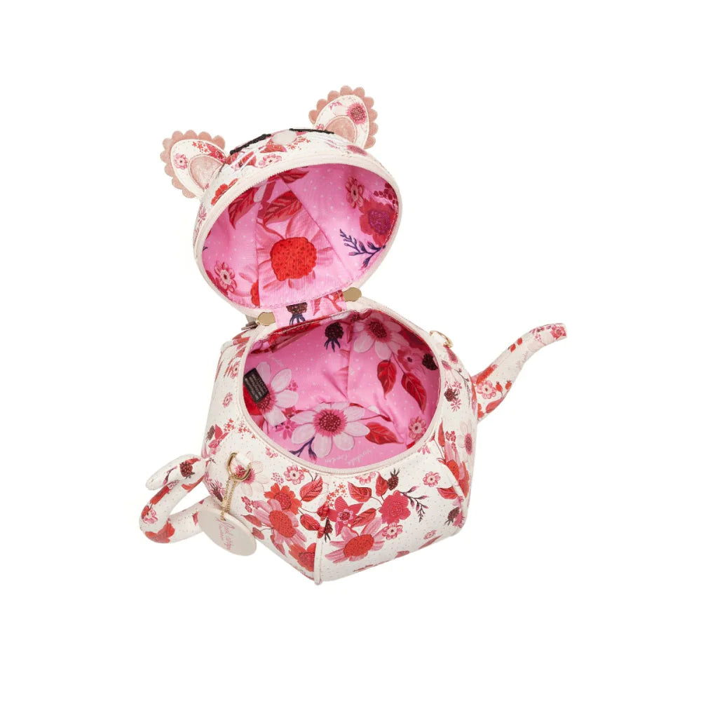 Perfectly Pink Afternoon Tea Bus Kitty Teapot | Vendula London
