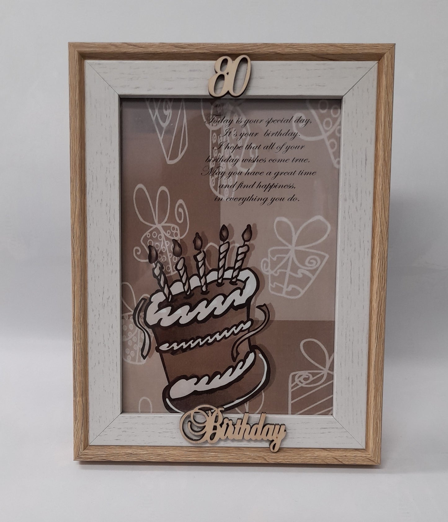 80th Birthday Frame