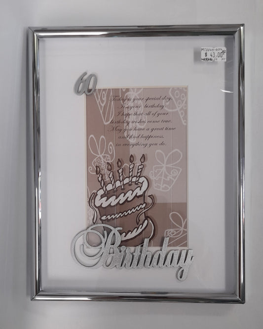 60 Photo Frame - Silver