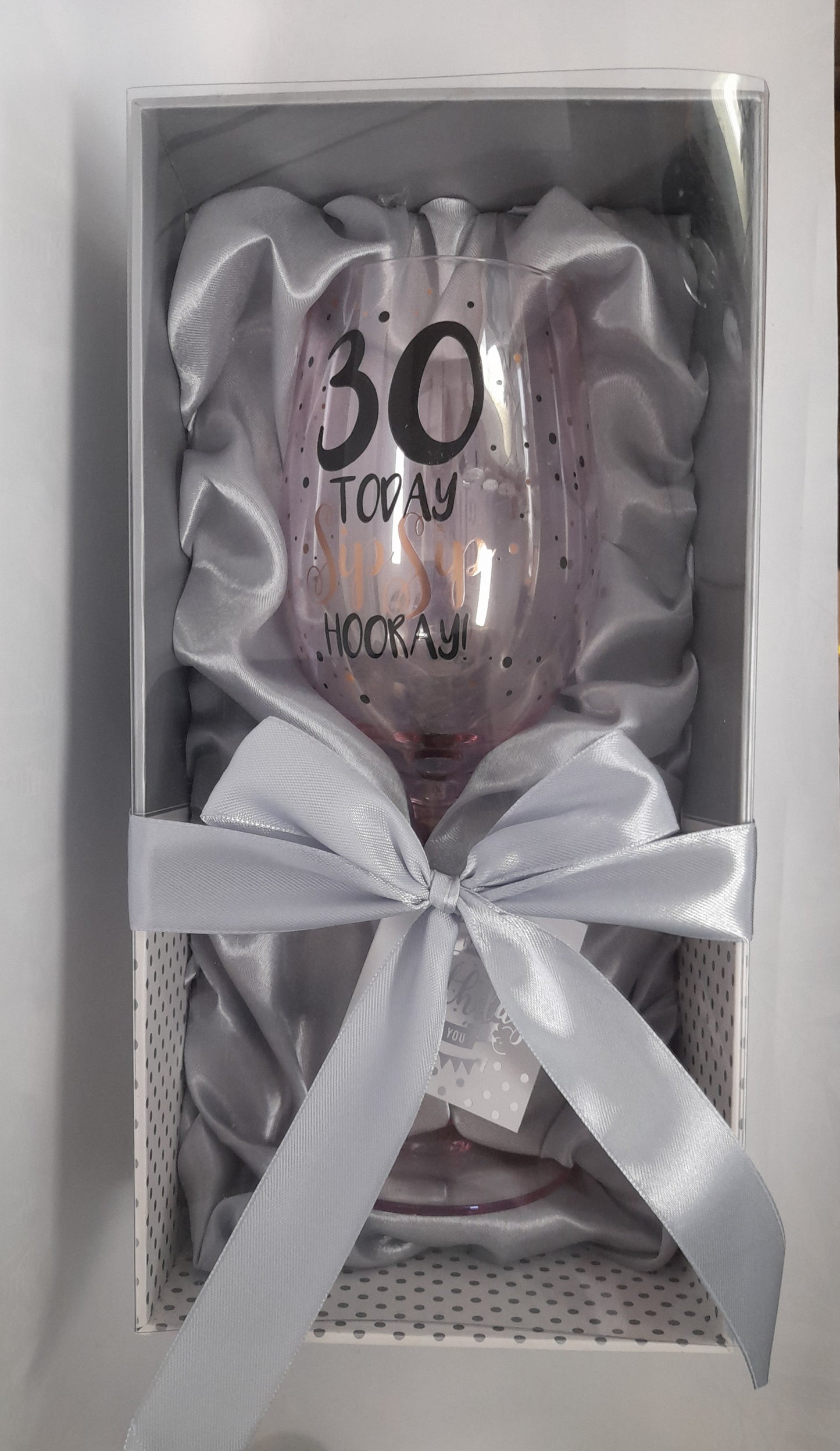 30 Birthday Wine Glass - Gift Boxed