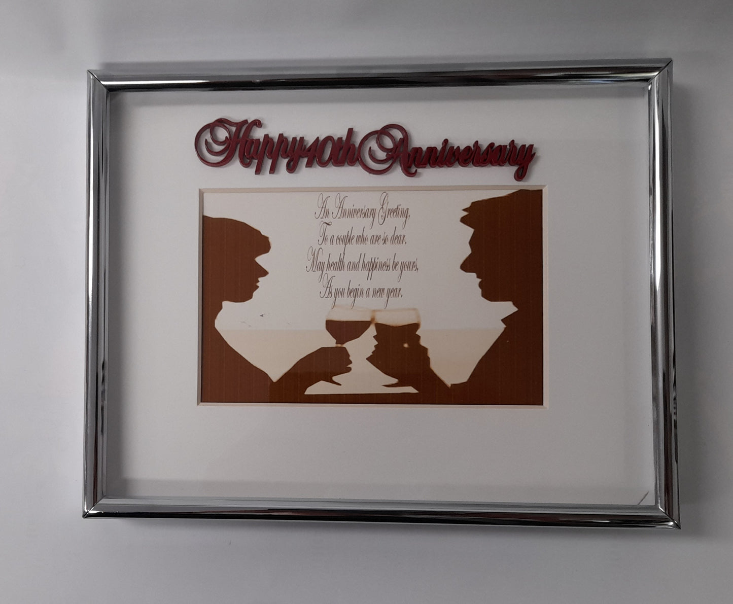 40 Anniversary Frame - Silver