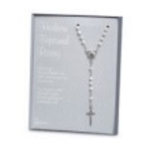 White Mother of Pearl Baptism Rosary
