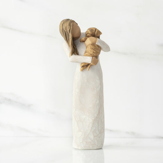 Adorable You (Golden Dog) | Willow Tree