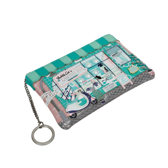 Vendula | Bubble Cats Zipper Key Coin Purse | Vendula London