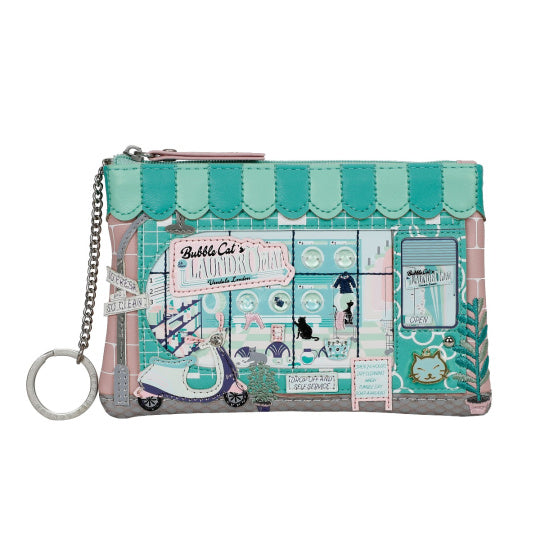 Vendula | Bubble Cats Zipper Key Coin Purse | Vendula London