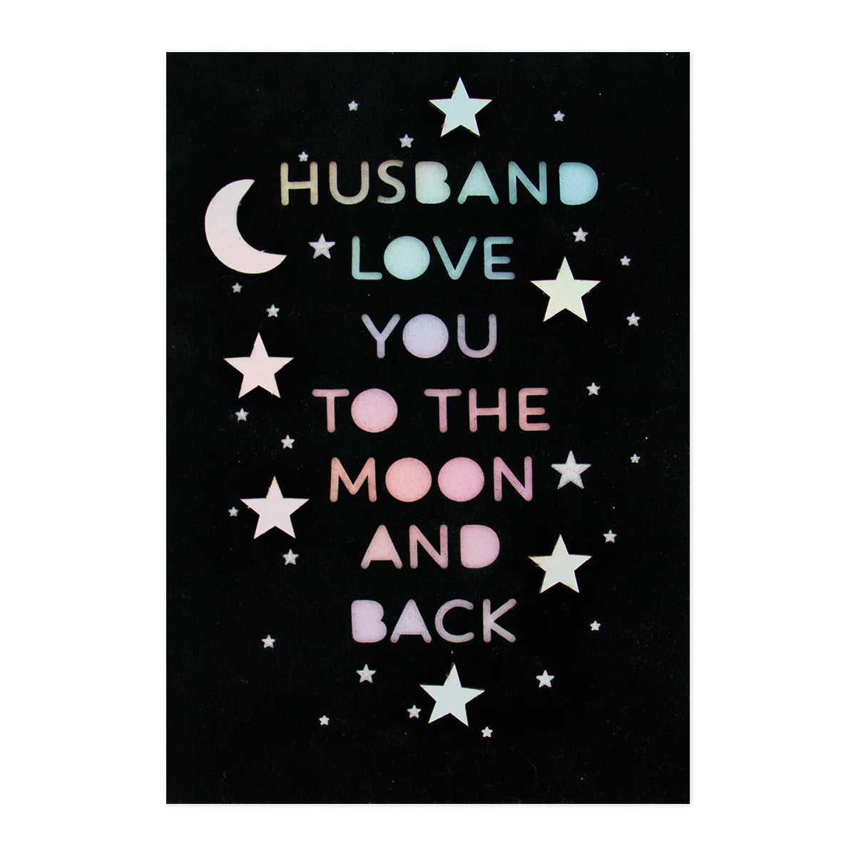 Signature Greeting Card - Moon & Back (For Husband) | Hallmark