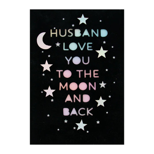 Signature Greeting Card - Moon & Back (For Husband) | Hallmark