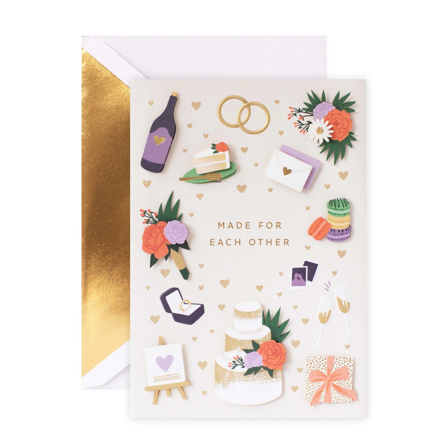 Signature Wedding Congratulations Card - Made For Each Other | Hallmark