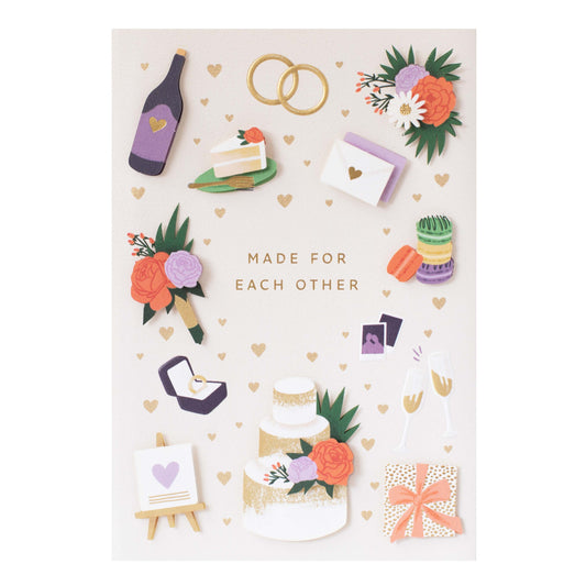 Signature Wedding Congratulations Card - Made For Each Other | Hallmark