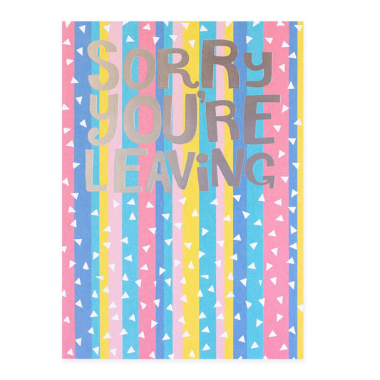 Colossal Farewell Greeting Card - Colourful Stripes | Hallmark