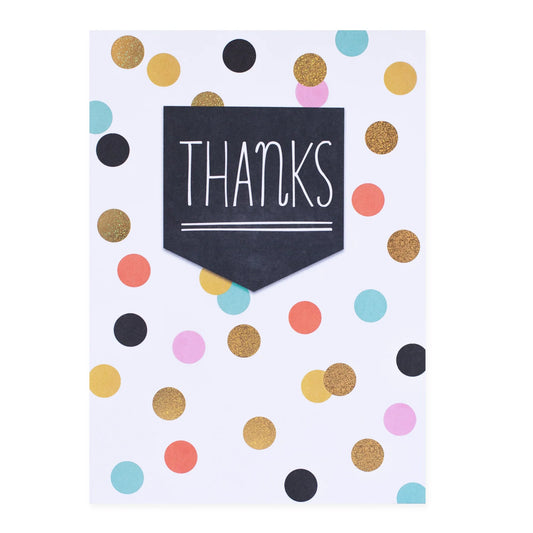 Colossal Thank You Greeting Card - Colourful Spots | Hallmark
