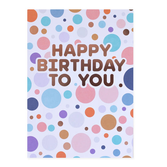 Colossal Birthday Greeting Card - Colourful Spots | Hallmark