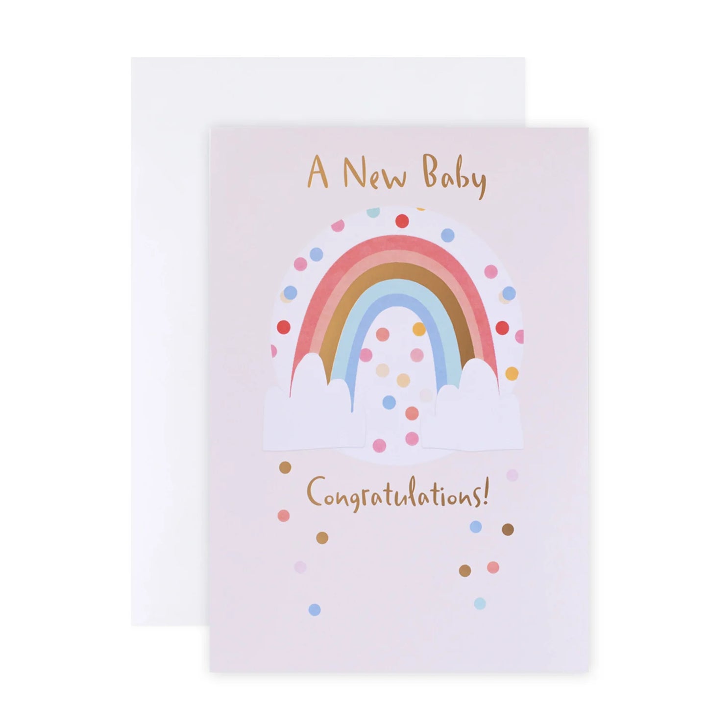 Colossal New Baby Congratulations Greeting Card - Rainbow & Spots | Hallmark
