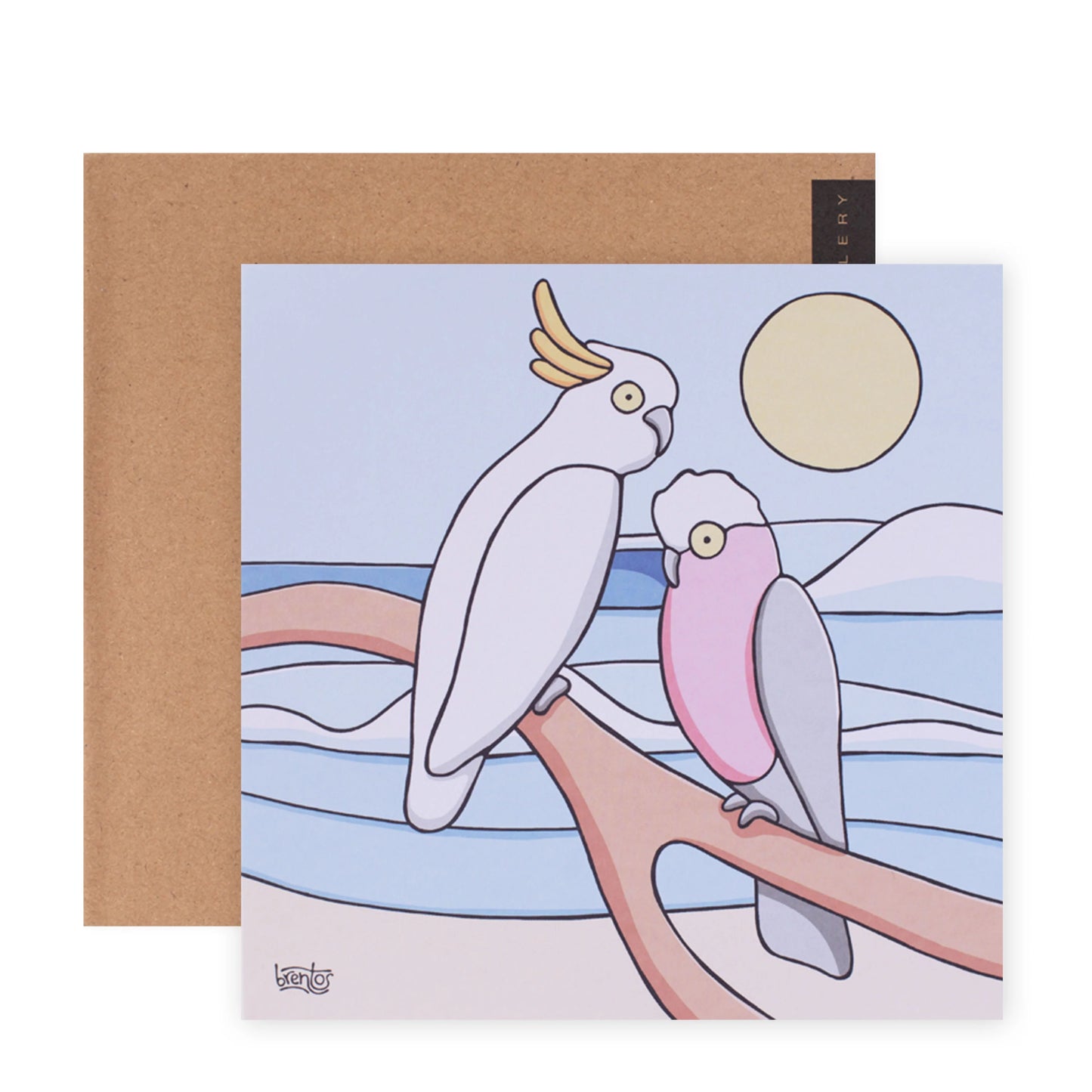 Brentos Gallery Blank Greeting Card - Coastal Cockatoos | Hallmark