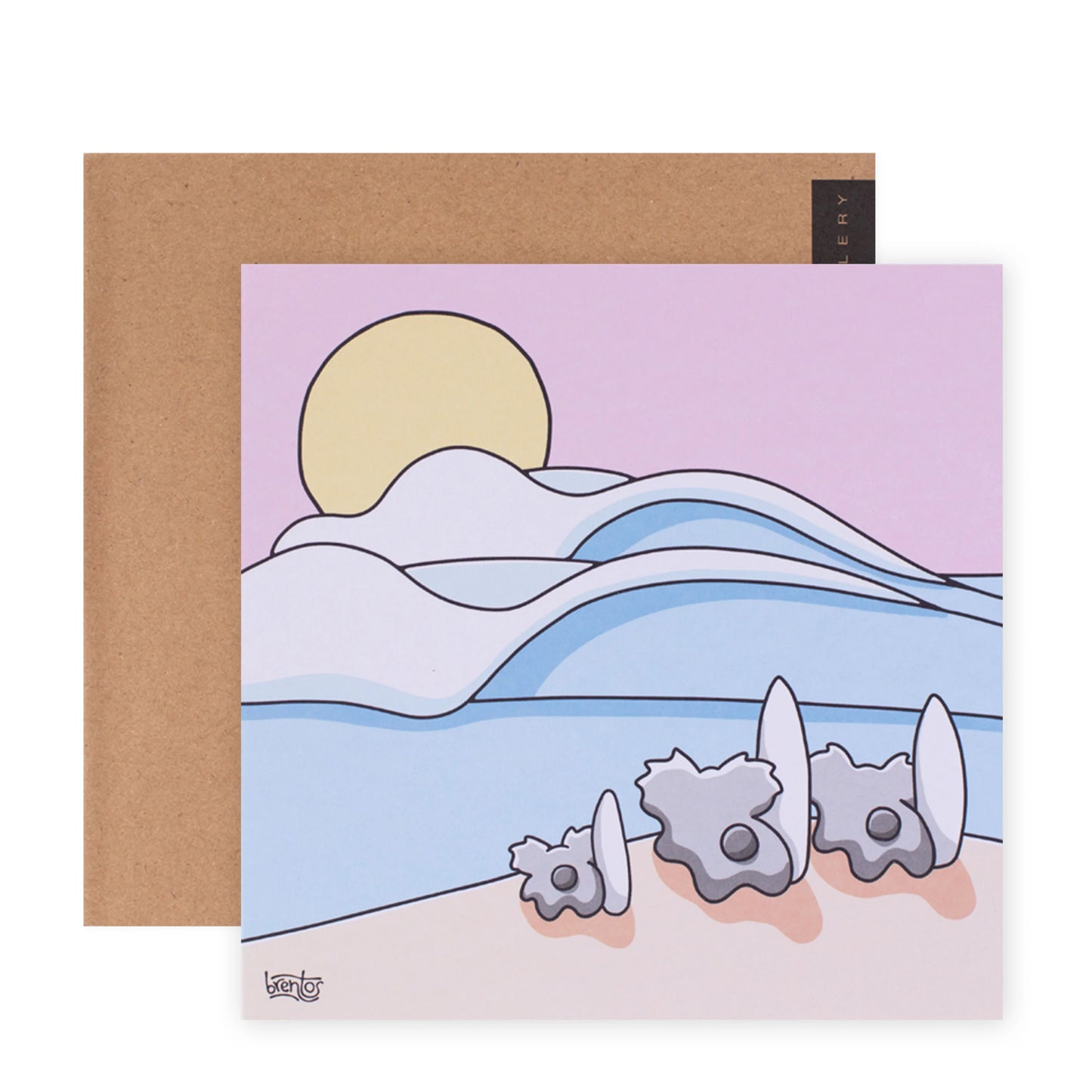 Brentos Gallery Blank Greeting Card - Surfing Koala Family | Hallmark