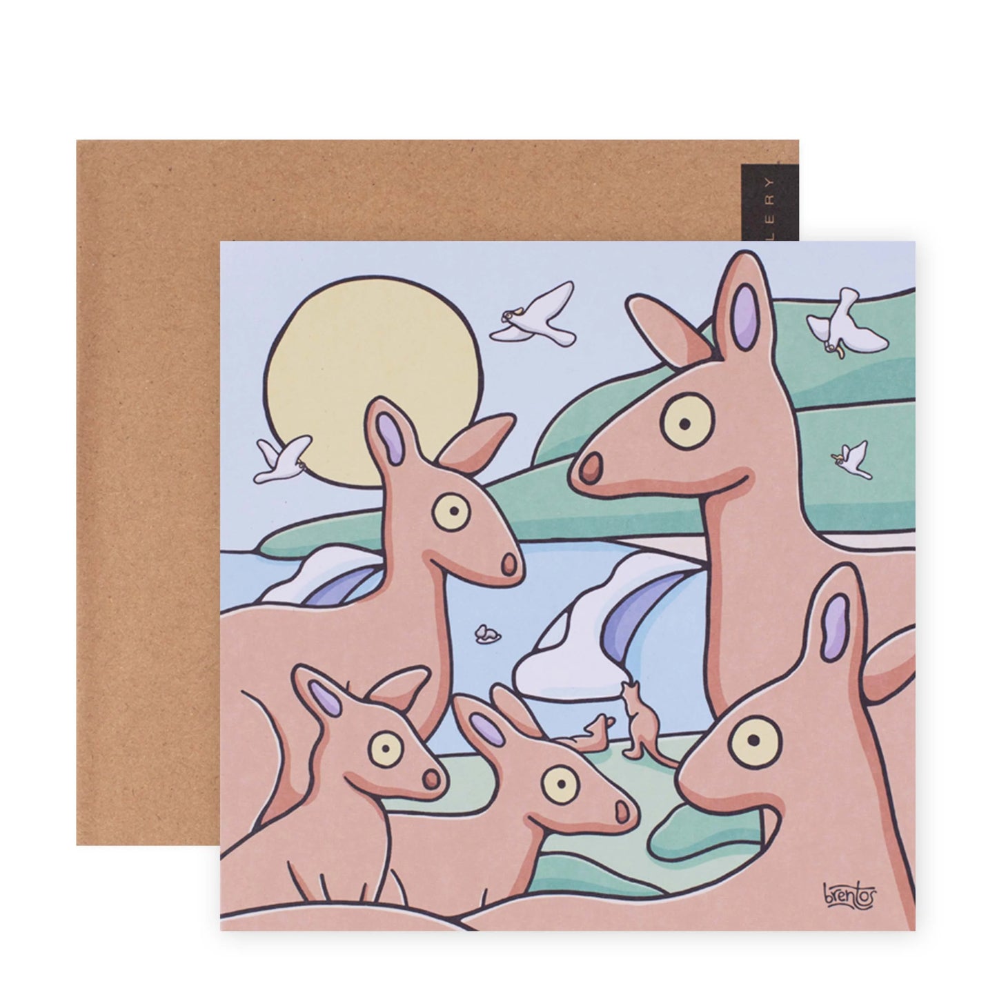Brentos Gallery Blank Greeting Card - Kangaroos | Hallmark