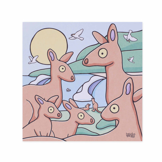 Brentos Gallery Blank Greeting Card - Kangaroos | Hallmark