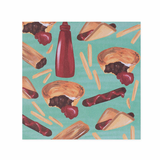 Christie Williams Gallery Blank Greeting Card - Footy Food | Hallmark