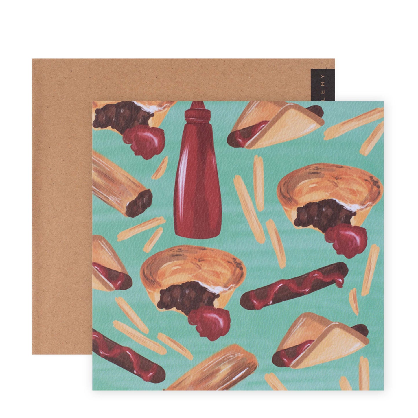 Christie Williams Gallery Blank Greeting Card - Footy Food | Hallmark