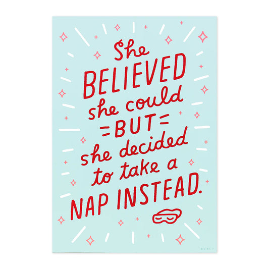 Shoebox Greeting Card - I Believe In Naps (And You) | Hallmark