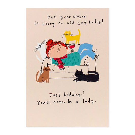 Shoebox Birthday Card - Cat Lady | Hallmark