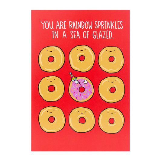 Shoebox Birthday Card - Rainbow Sprinkles | Hallmark
