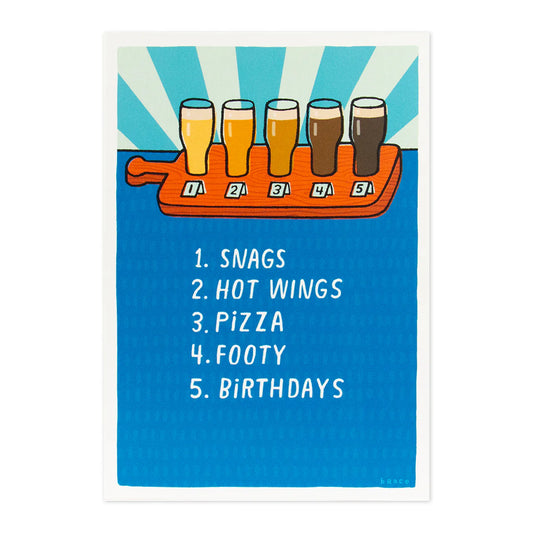 Shoebox Birthday Card - Beer Goes With Everything | Hallmark