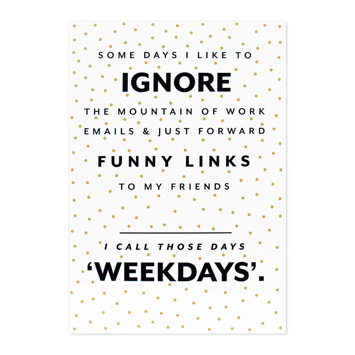 Shoebox Greeting Card - Weekdays | Hallmark