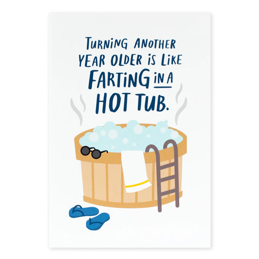 Shoebox Birthday Card - Farting In A Hot Tub | Hallmark