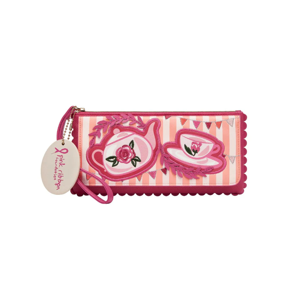 Perfectly Pink Afternoon Tea Bus Bellamy Wallet | Vendula London