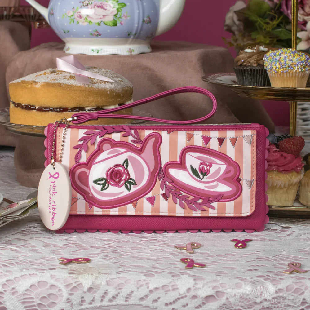 Perfectly Pink Afternoon Tea Bus Bellamy Wallet | Vendula London