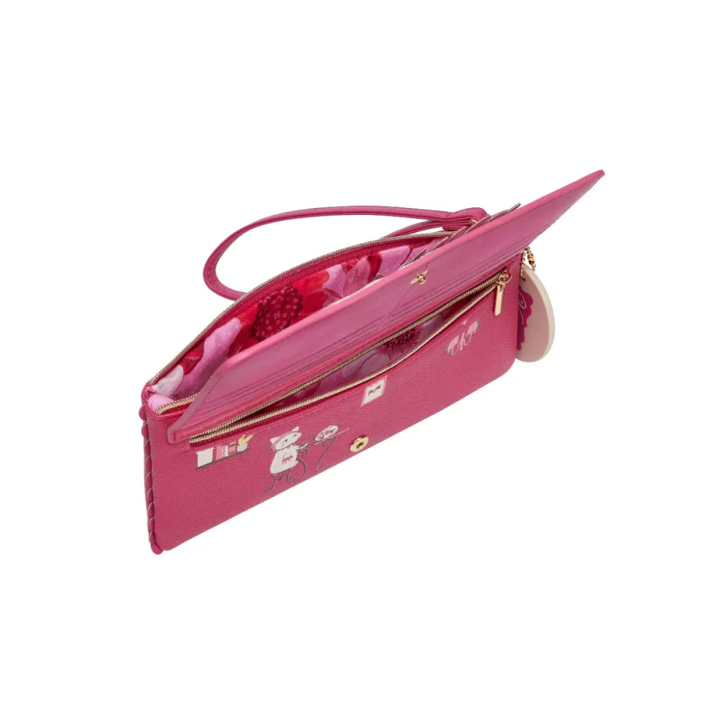 Perfectly Pink Afternoon Tea Bus Bellamy Wallet | Vendula London