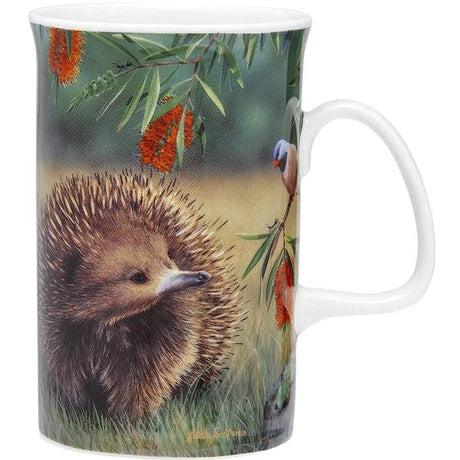 Fauna of Aus Echidna & Finch Can Mug